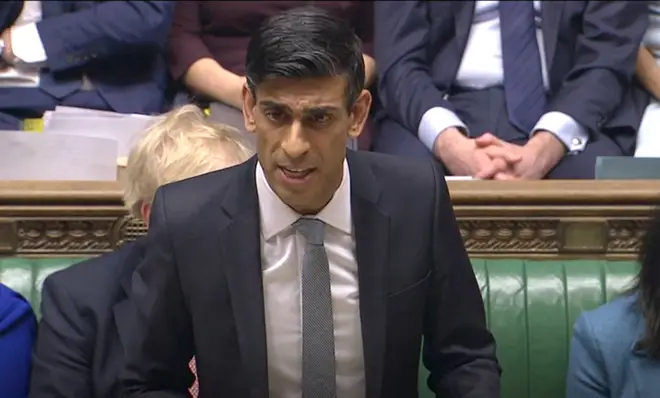 Chancellor Rishi Sunak delivers his Budget in the House of Commons, London.