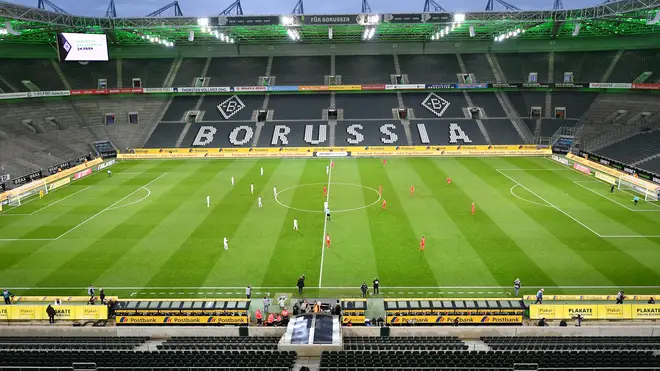 A German Bundesliga match between Borussia Monchengladbach and FC Cologne was played behind closed doors