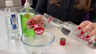 An expert explains why hand gel made from vodka will not work