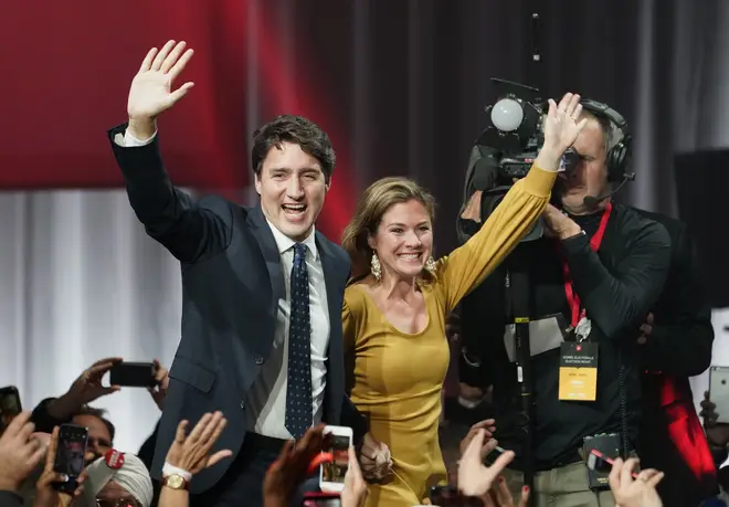 Prime minister Justin Trudeau and his wife Sophie Grégoire Trudeau