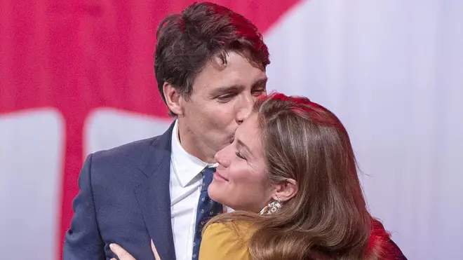 Mr Trudeau with his wife Sophie