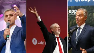 Jeremy Corbyn, Sadiq Khan and Tony Blair were high on the list