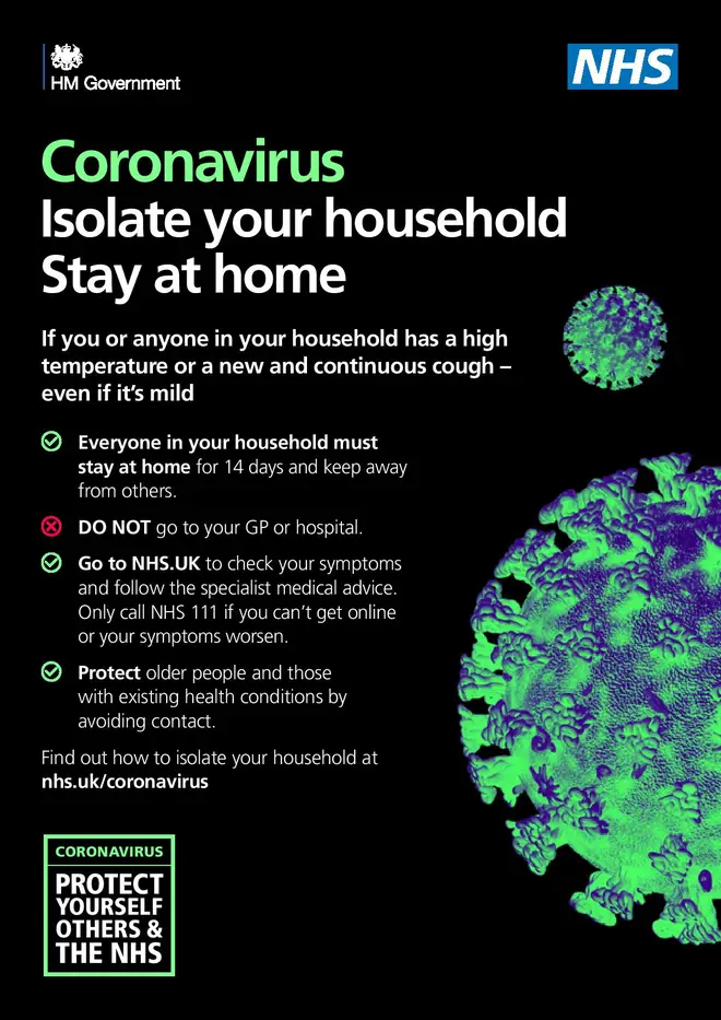 The NHS have released a poster and radio advert to give the public more information on the virus