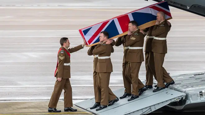 Her body was repatriated at RAF Brize Norton on Thursday