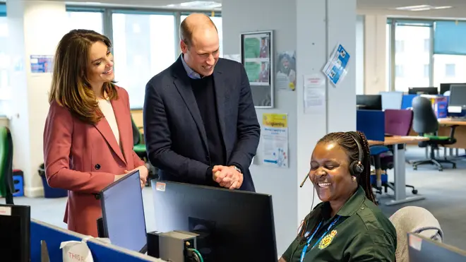 The Duke and Duchess of Cambridge have praised frontline NHS staff