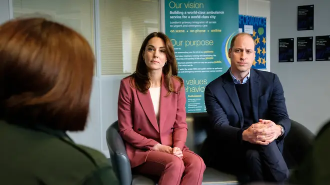 Kate and William visited the 111 call centre on Thursday