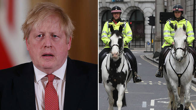 Boris Johnson confirms the police will help with the UK lockdown