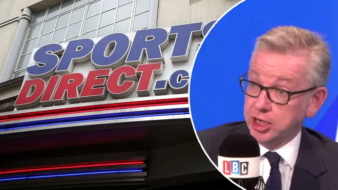 Michael Gove said Sports Direct will now not open