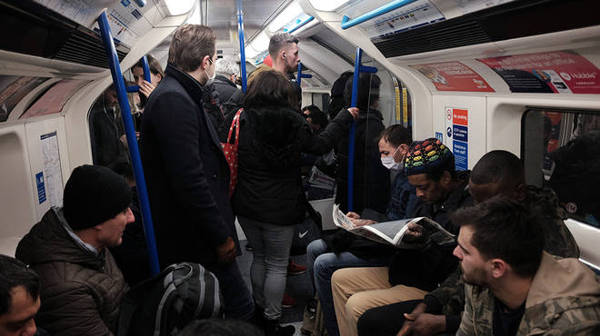 London tubes are running a reduced service during the lockdown