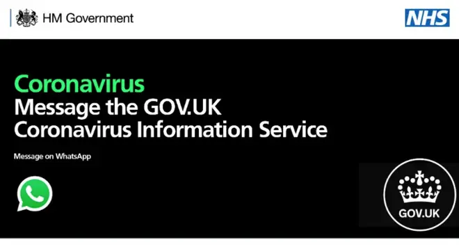 The Government has launched a Coronavirus Information Service on WhatsApp