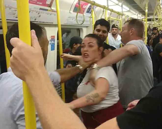 Huge fight breaks out on the tube