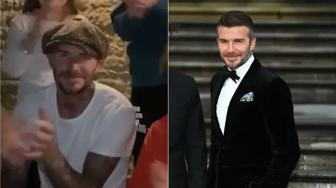David Beckham applauded NHS workers in a video alongside his family