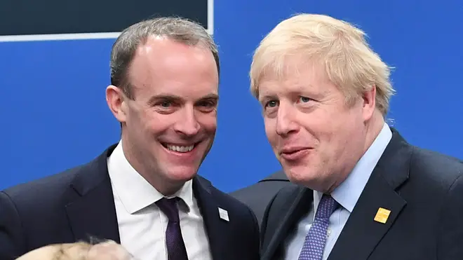 Dominic Raab would take over as PM if Boris Johnson is unable to carry on