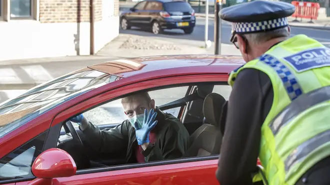 Police across parts of the country have been stopping motorists to ensure their journey is considered essential