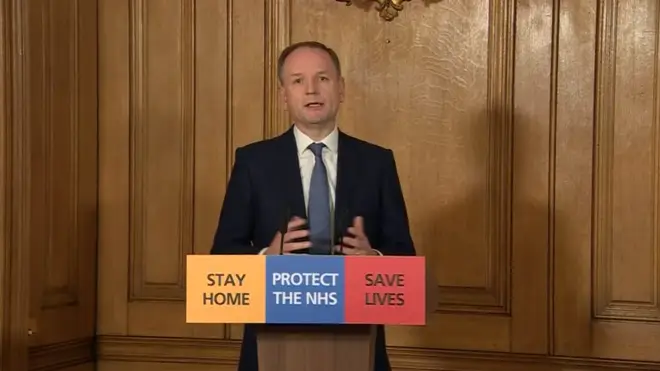 NHS CEO Simon Stevens made his first appearance at the daily press conferences