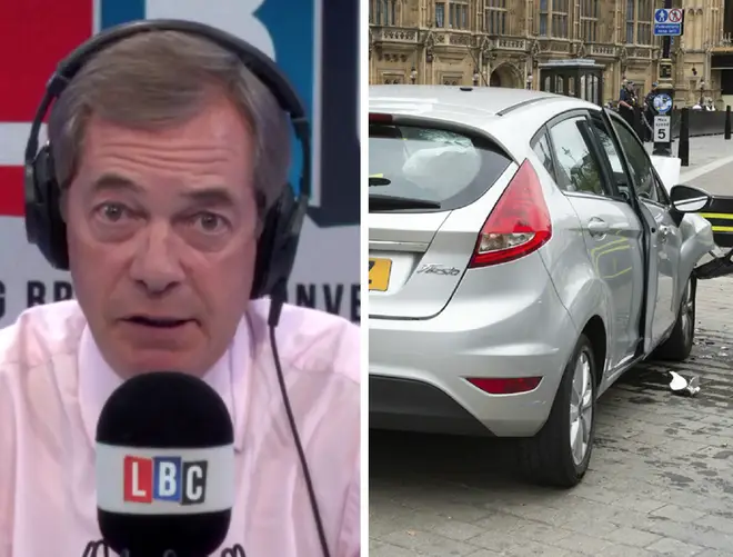 Don't pedestrianise roads outside parliament, warns Nigel Farage