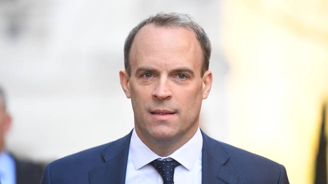 Foreign Secretary Dominic Raab backed officers "doing a very difficult job in unprecedented circumstances"