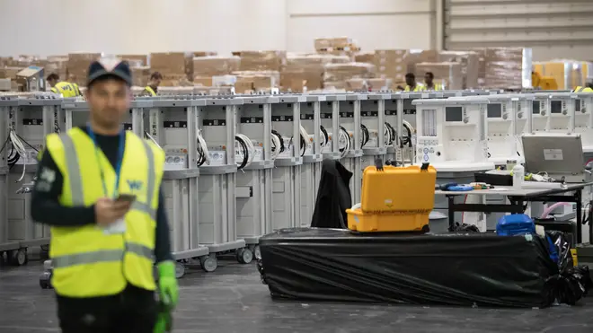 Thousands of ventilators are being moved into the hospital