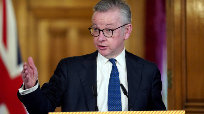 Michael Gove delivered the update yesterday