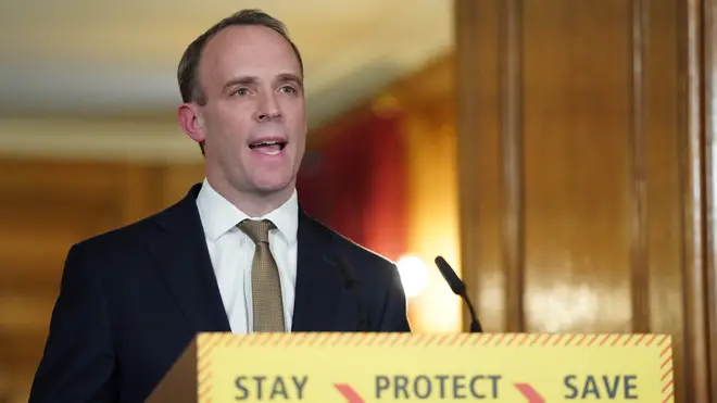 Dominic Raab announced BA is among airlines who are repatriating Britons