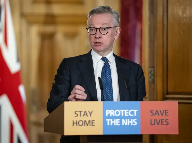 Michael Gove was answering questions from LBC's Ben Kentish
