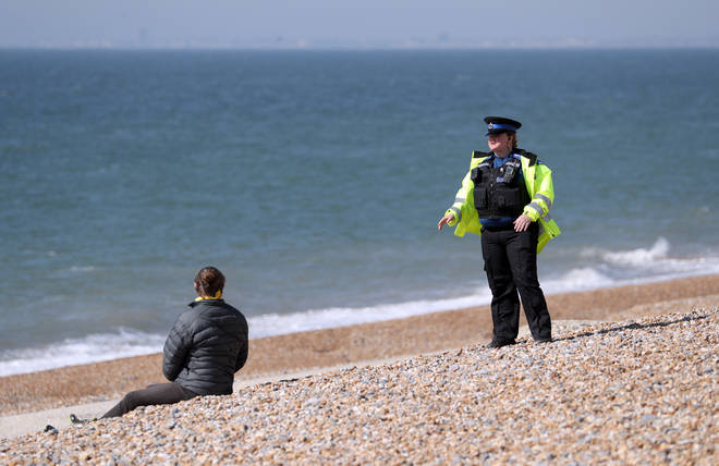 Sussex Police were on patrol on beaches across the county over the weekend