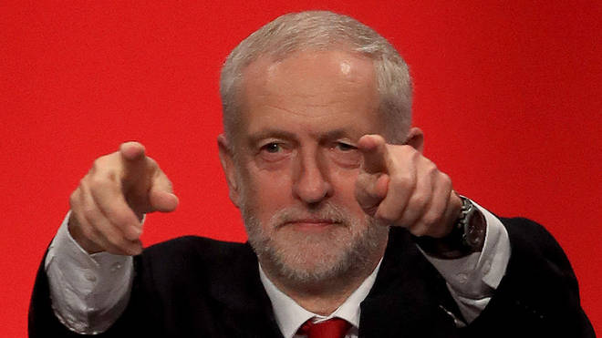 Jeremy Corbyn, whose party has faced criticisms of anti-Semitism