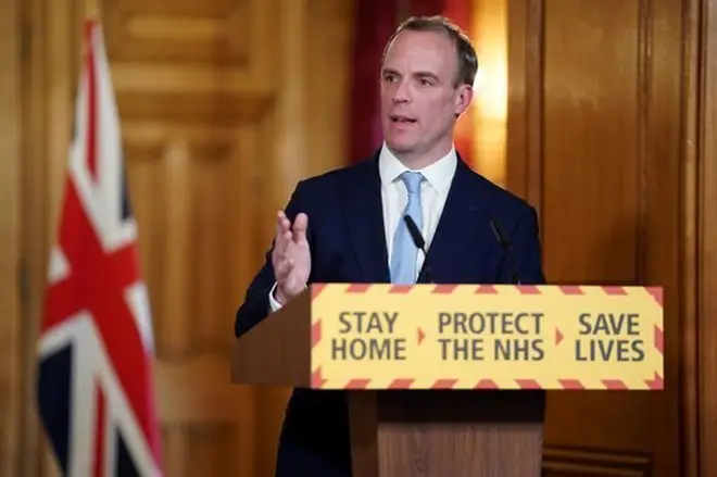 Dominic Raab is standing in for the PM while he is in hospital