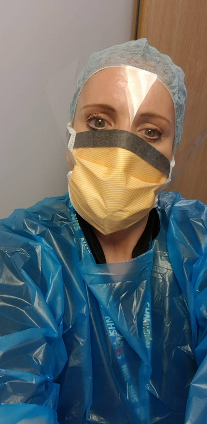 Sally Goodright works as a podiatry assistant but has been drafted in to help with Covid-19 pandemic