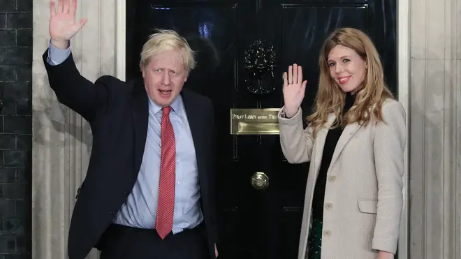 Mr Johnson's fiancee Carrie Symonds is currently heavily pregnant
