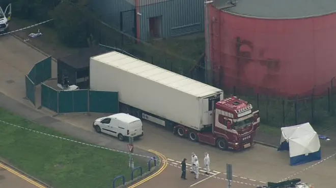 39 people were found dead in the lorry in Essex
