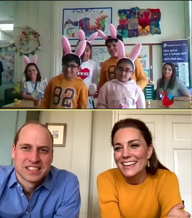 William and Kate conducted a "virtual" visit