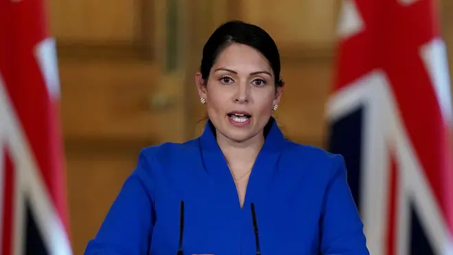 Priti Patel addressed the nation today during the daily coronavirus press conference