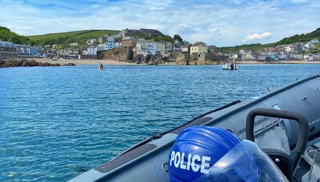 Devon and Cornwall Police fined a family for travelling from London for a fishing trip