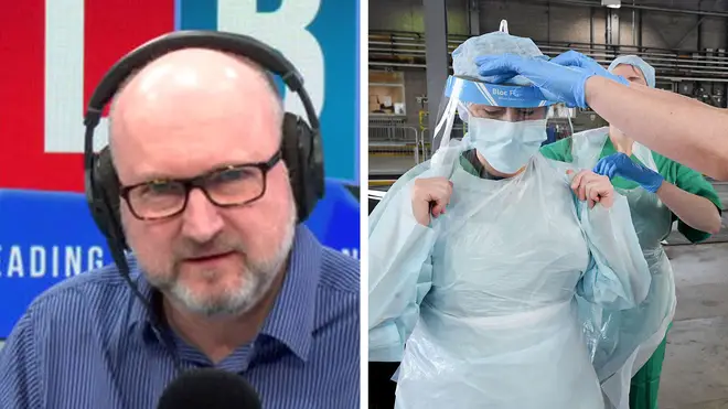 Clive Bull heard from a hospital worker, who said there's not nearly enough PPE