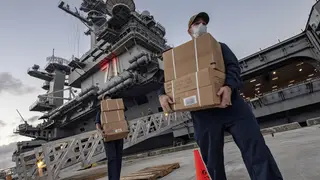 A sailor has died after contracting coronavirus on the US warship the USS Theodore Roosevelt
