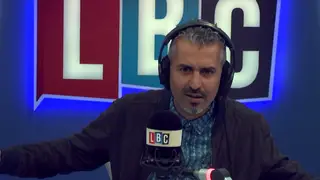 Maajid looks puzzled at his callers analogy