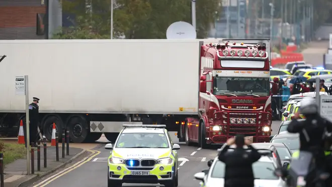39 bodies were found in the back of a lorry in Grays, Essex, last year