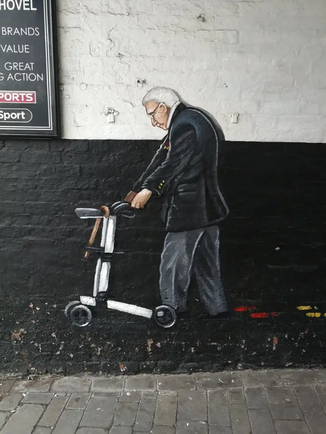 The mural is the latest in a series honouring the NHS