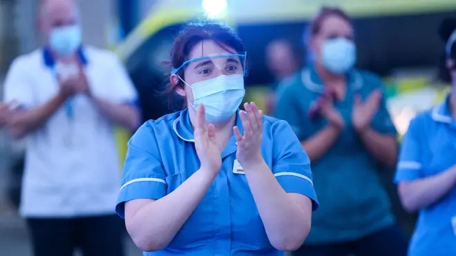 NHS workers could run out of some PPE within hours, it was warned today