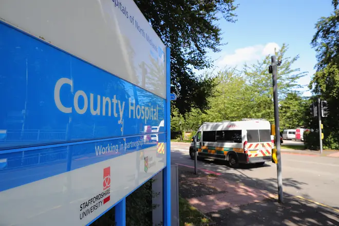 A "loveable" nurse at County Hospital in Stafford has died