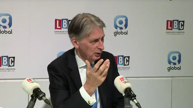Philip Hammond speaking to Nick Ferrari at the Conservative party conference
