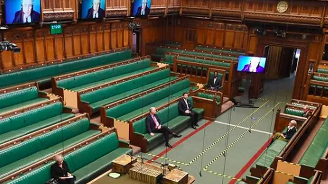 Only a few MPs are permitted to sit in the chamber
