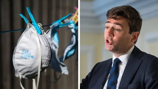 Andy Burnham told LBC of the nightmare he has had importing facemasks