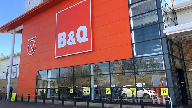 B&Q branches have begun to open their doors with distancing measures in place