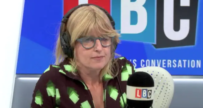 Rachel Johnson thanked the nurses who saved her brother's life on her first LBC show.
