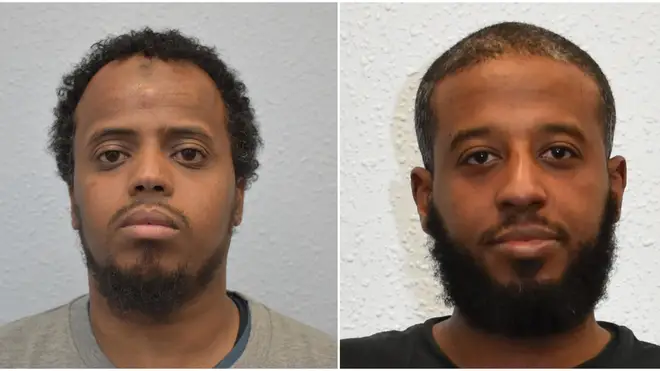 Ayub Nurhussein (R), 29, and 30-year-old Said Mohammed (L) have been jailed for sending money to ISIS