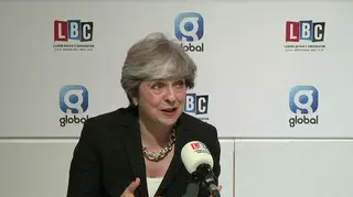 Theresa May joked a journalist had exaggerated Davis' remarks
