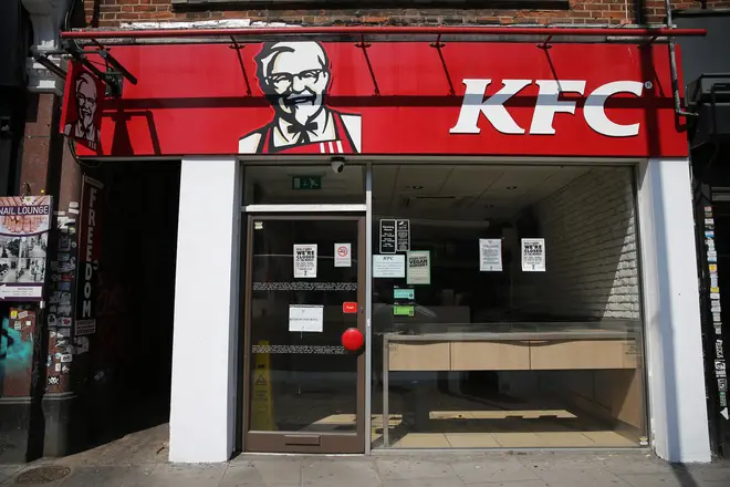 Fast-food rival KFC have reopened some stores in the UK