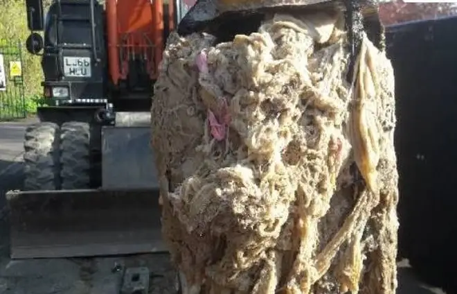 This grim 40kg bundle had snarled up a temporary pipe in Shoppenhangers Road, Maidenhead